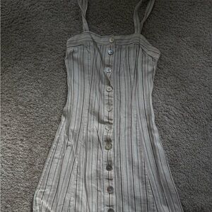 La Hearts Striped Mini Dress